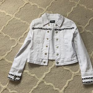 Hudson NWT white denim jacket